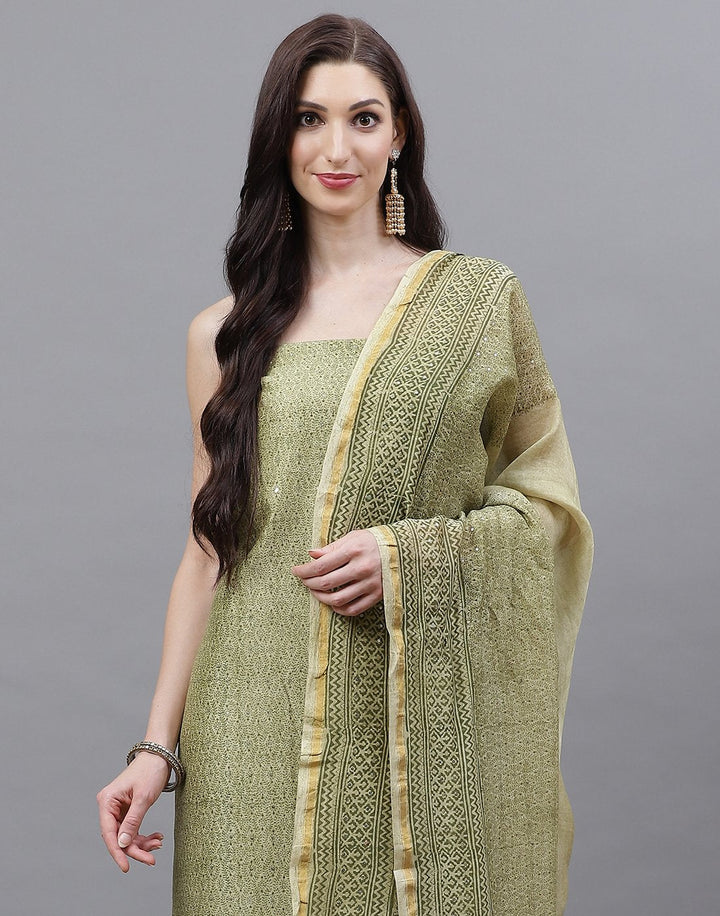 Fine Maheshwari Printed Suit Piece