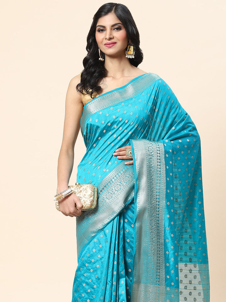 Zari Booti Handloom Woven Saree