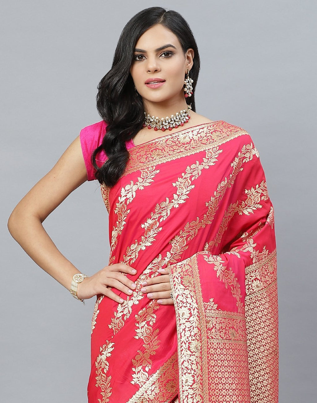 Banarasi Woven Embroidery Saree