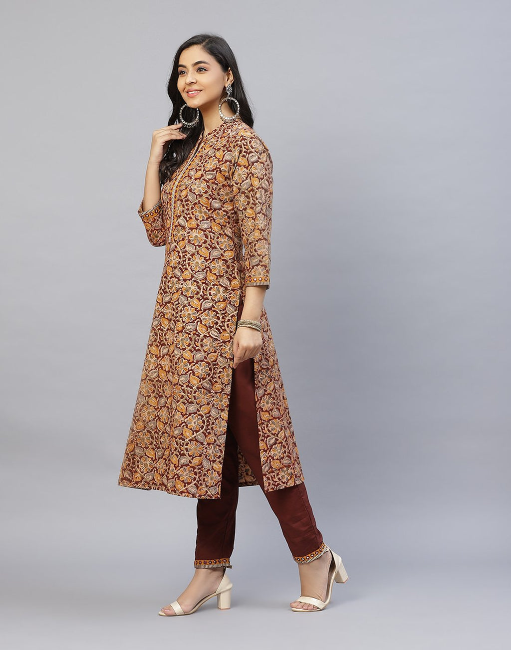 Cotton Printed Kurti with Pant Set
