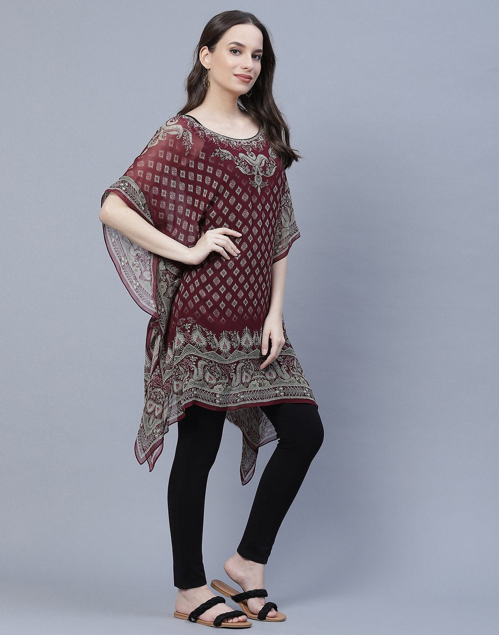 Digital Print Georgette Kaftan