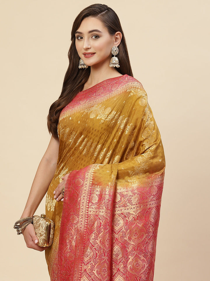 Zari Jaal Handloom Woven Saree