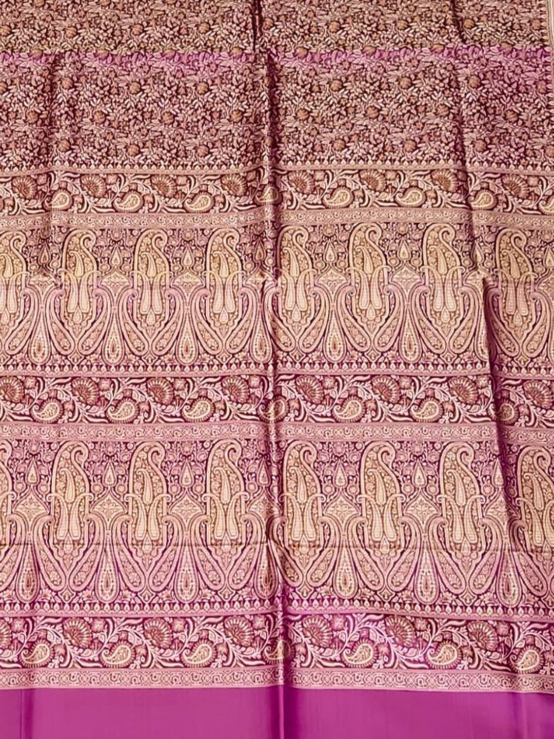 Lavender Woven Design Satan Resham Banarasi Saree