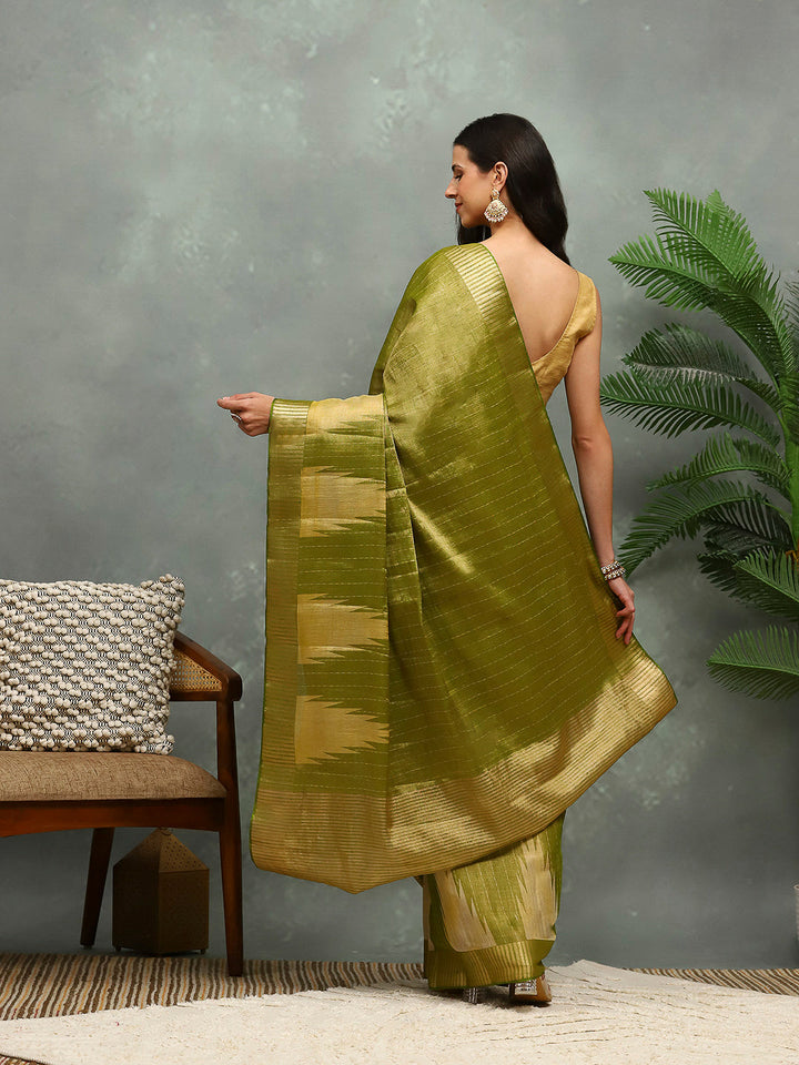 Zaari Border Art Silk Saree