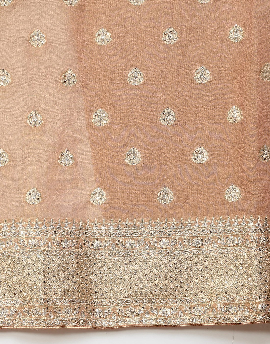 Embroidered Banarasi Tissue Suit Piece