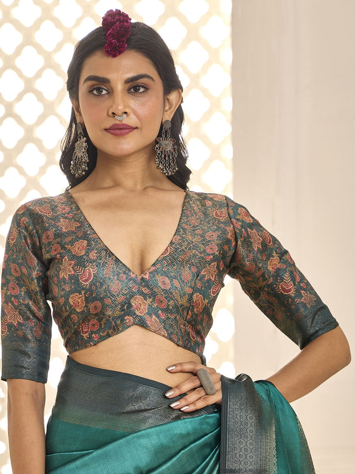 Zari Border Art Silk Saree