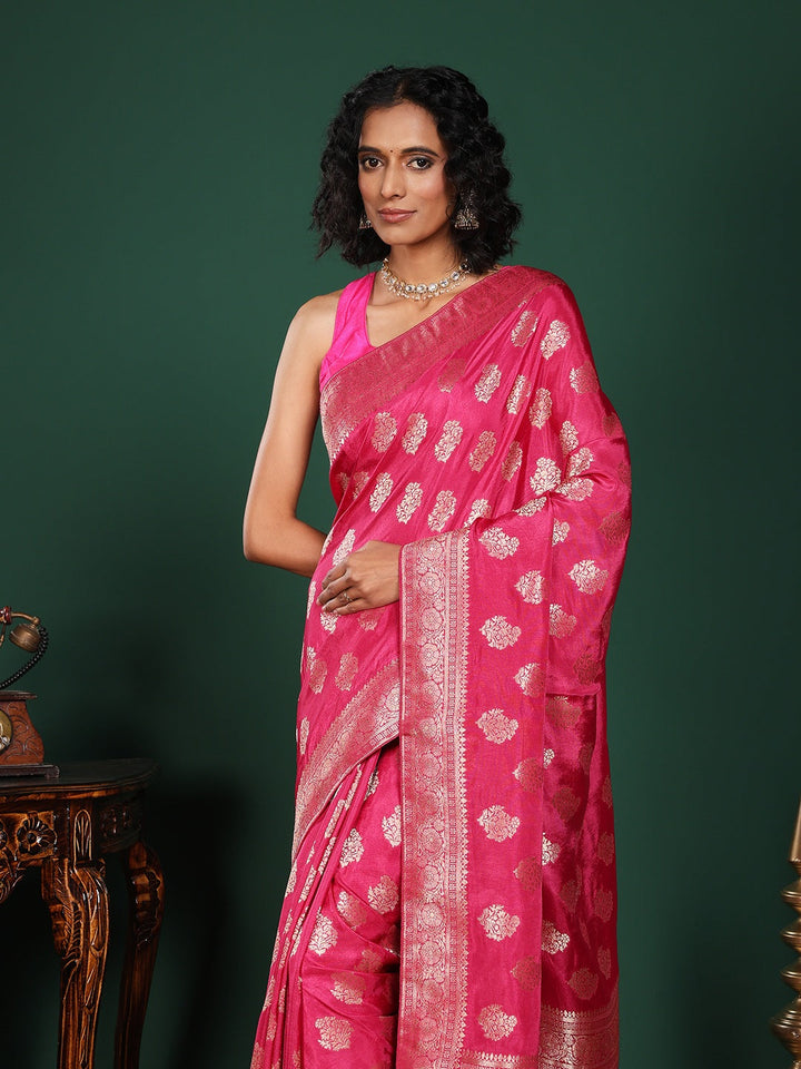 Woven Design Cotton Blend Saree
