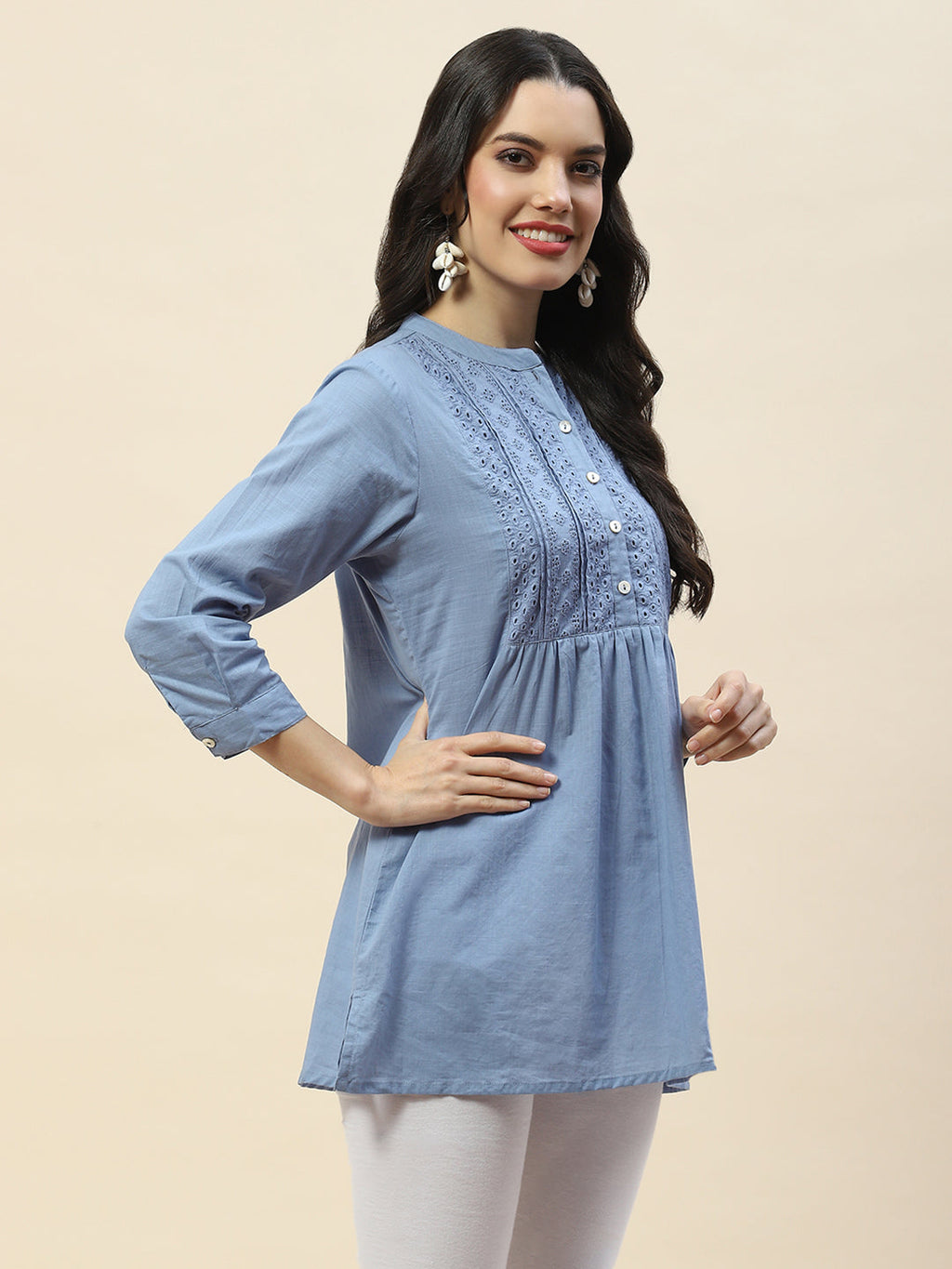 Printed Cotton Short Kurti