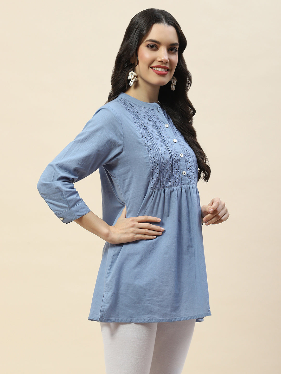 Printed Cotton Short Kurti
