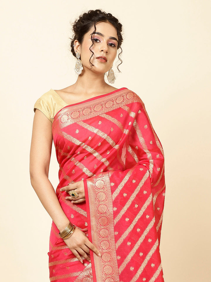 Zari Jaal Woven Cotton Saree