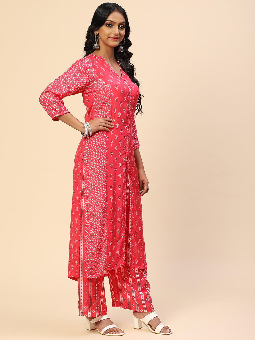 Printed Muslin Kurta With Pants