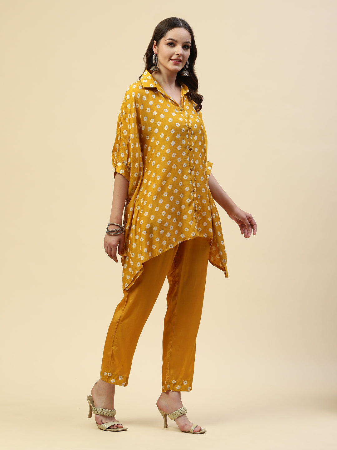 Printed Muslin Kurta With Pants