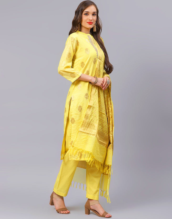 Straight Cotton Printed Salwar Kameez Stitched Suit