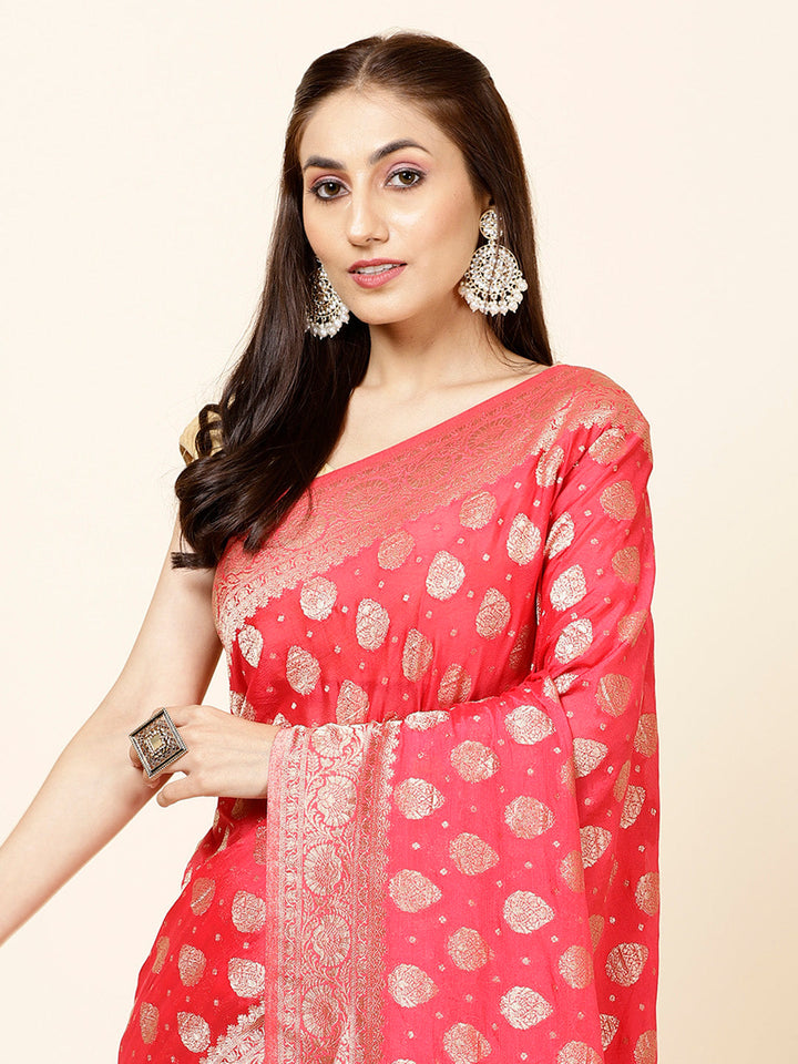Zari Border Plain Georgette Saree