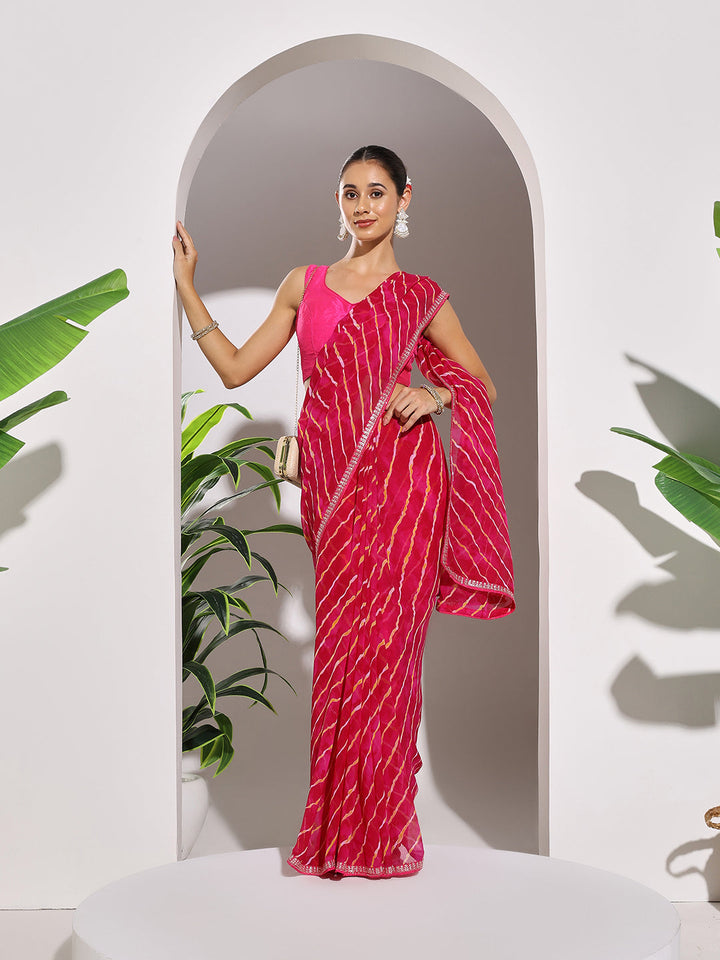 Printed Georgette Saree