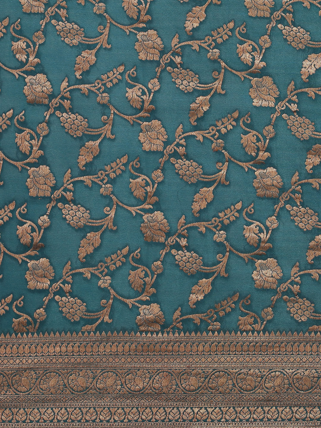 Zari Work Woven Crepe Saree