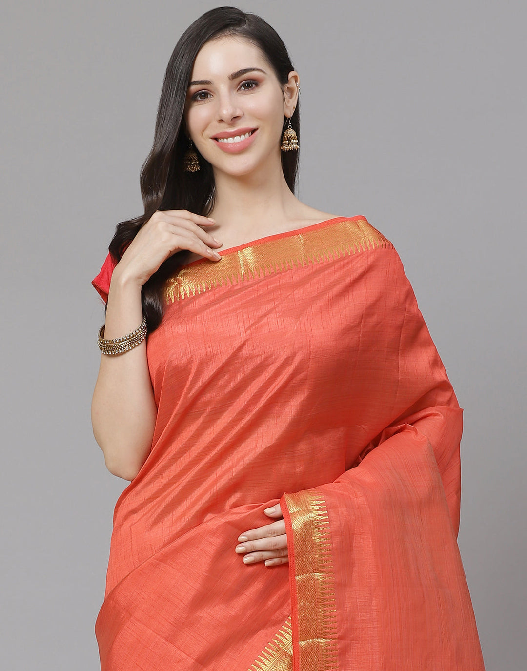 Zari Border Art Handloom Woven Saree