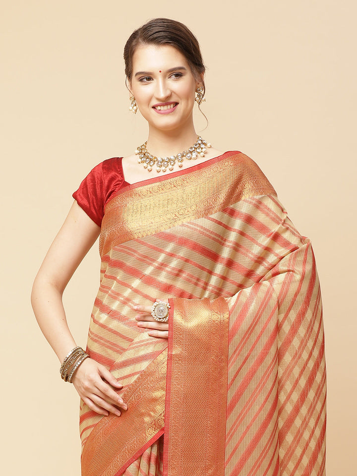 Zazri Border Cotton Woven Saree