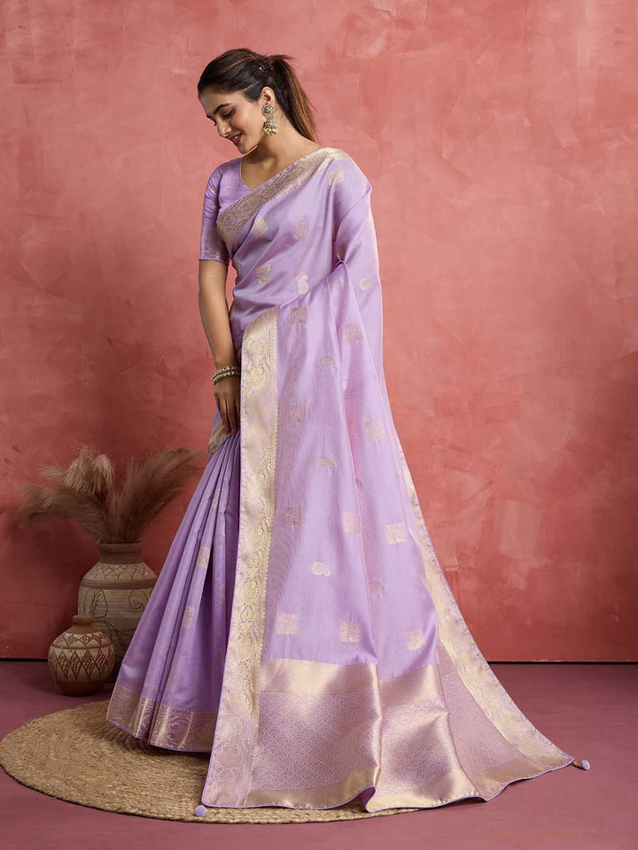 Woven Booti Art Silk Saree