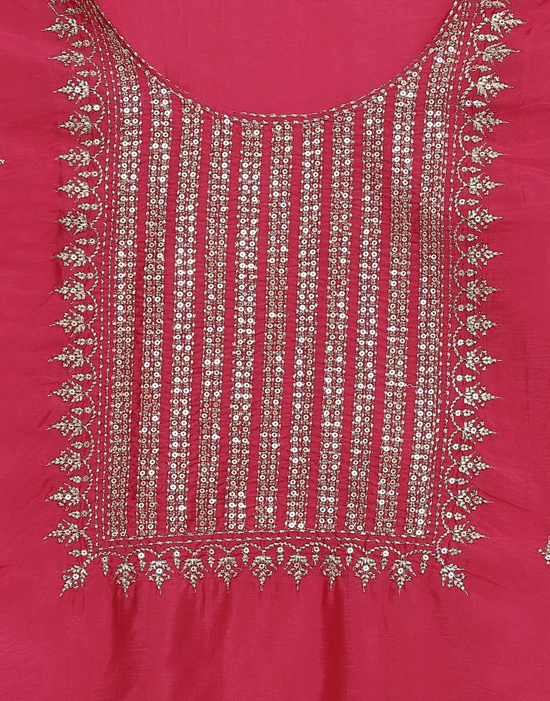 Chanderi Embroidered Suit piece