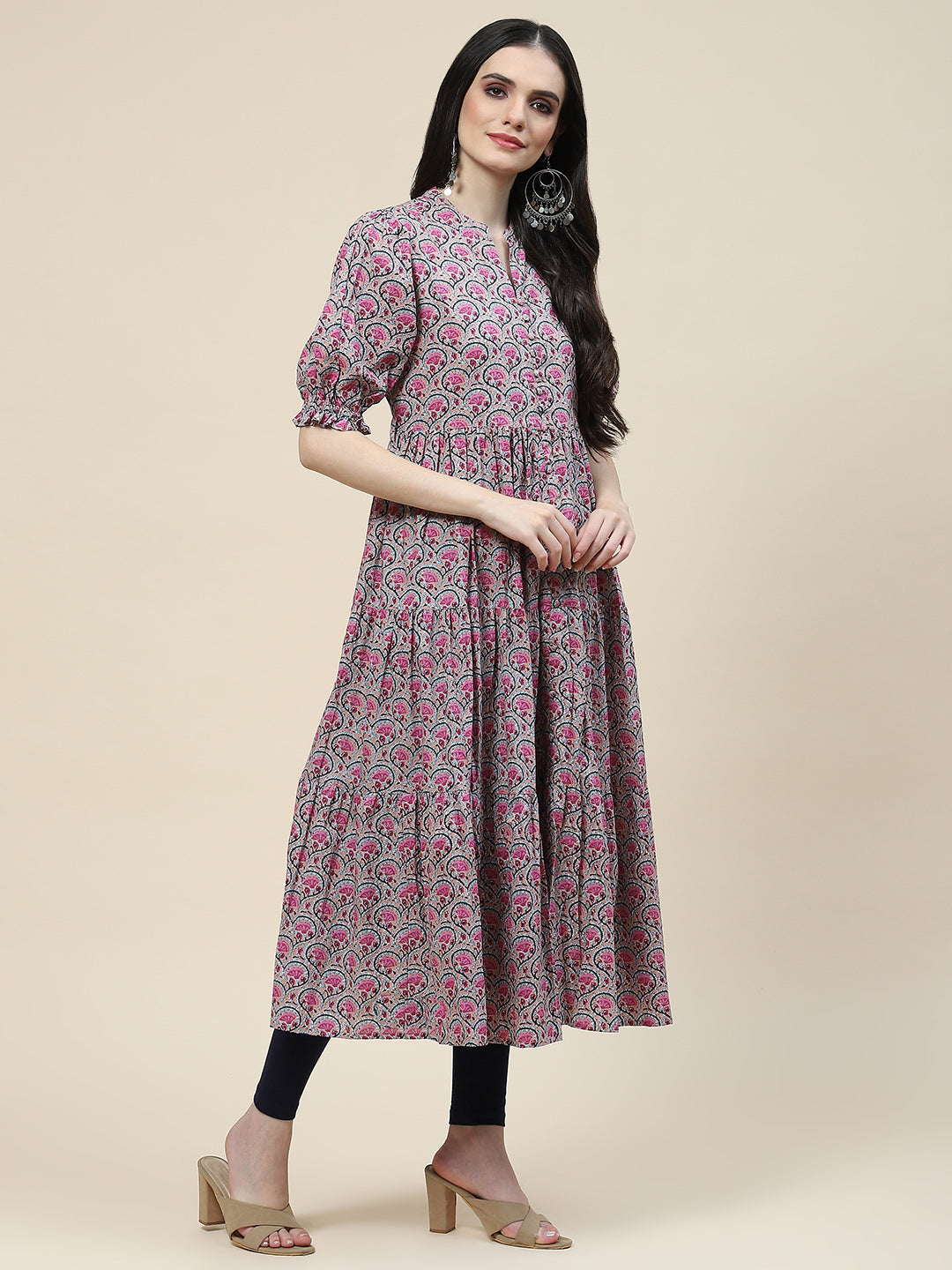 Floral Printed Cotton Kurta