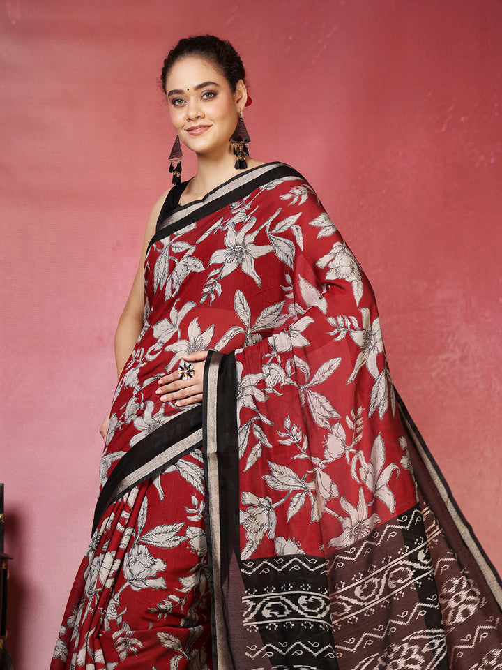 Plain Art Silk Saree