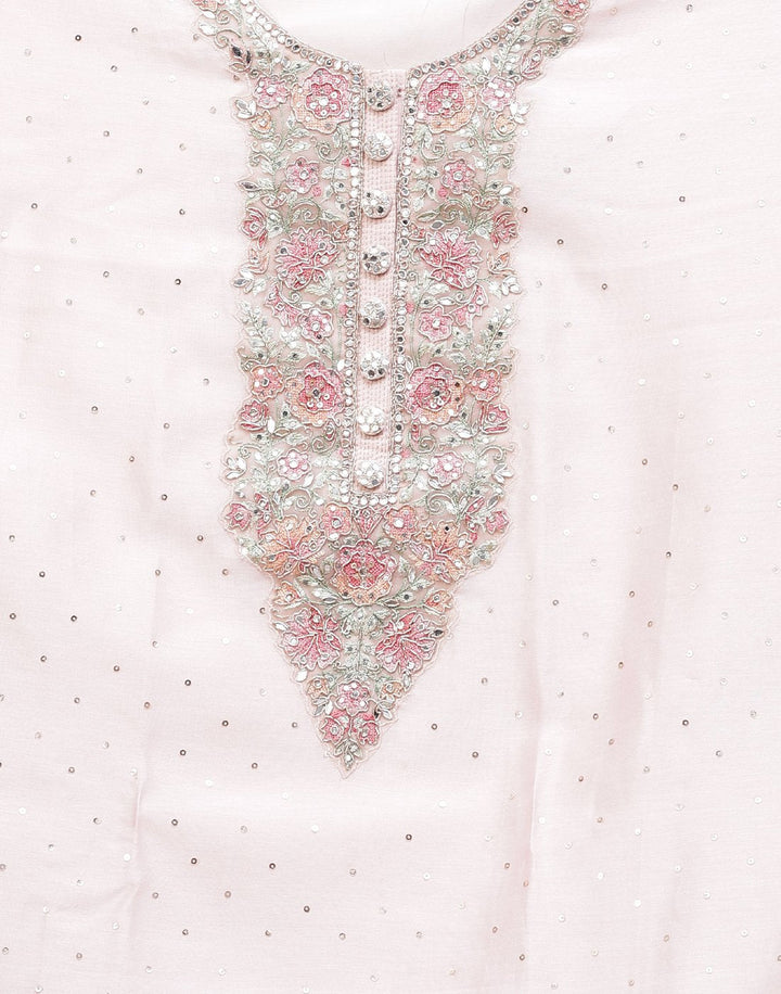 Embroidered Organza Kora Suit Piece