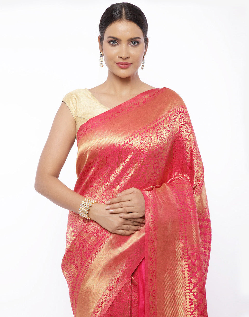 MBZ Meena Bazaar-Art Handloom Woven Saree