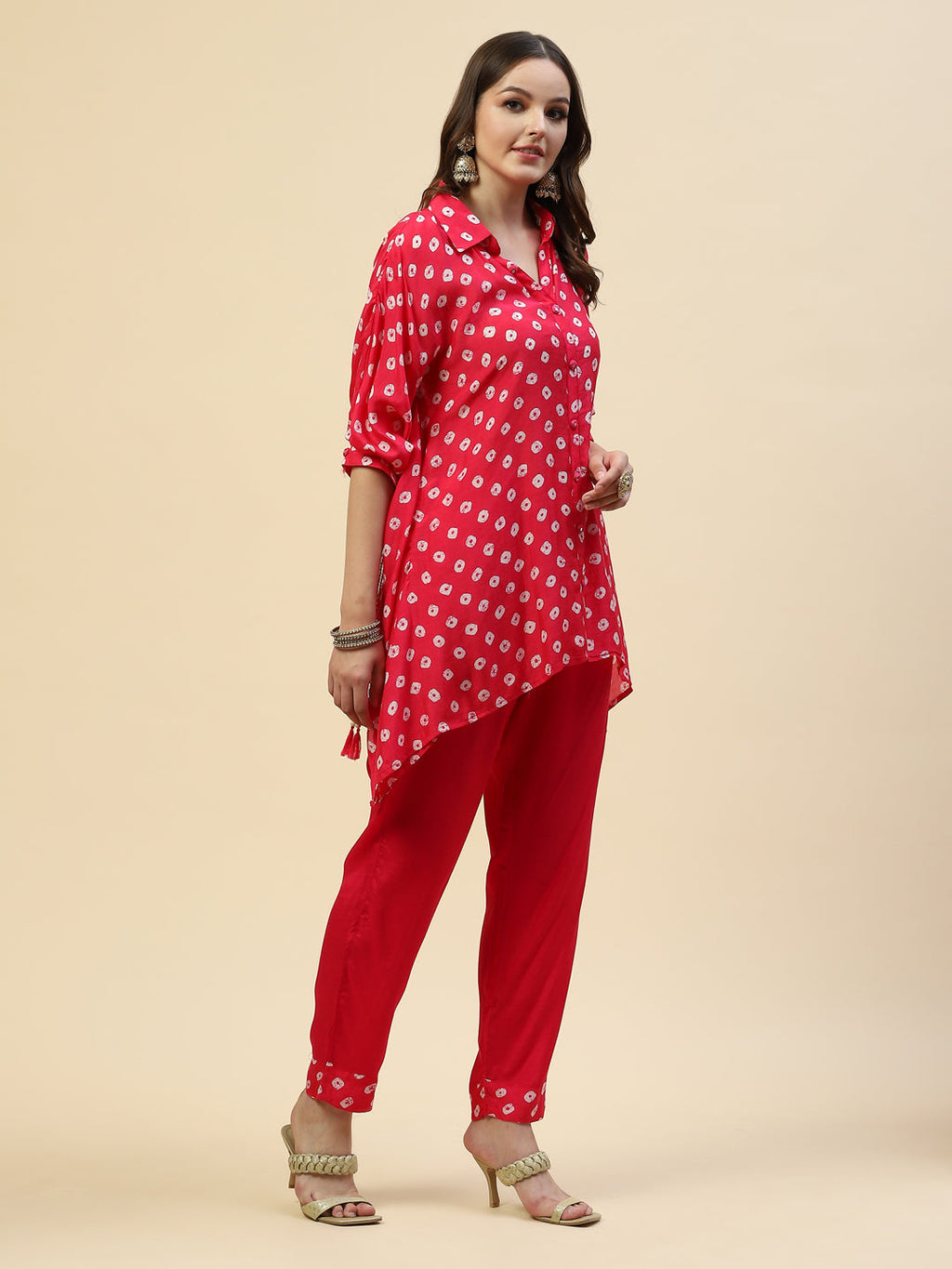 Printed Muslin Kurta With Pants