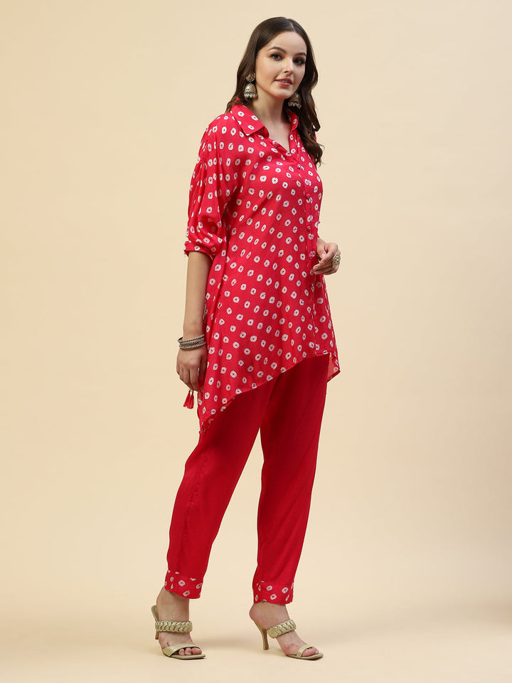 Printed Muslin Kurta With Pants