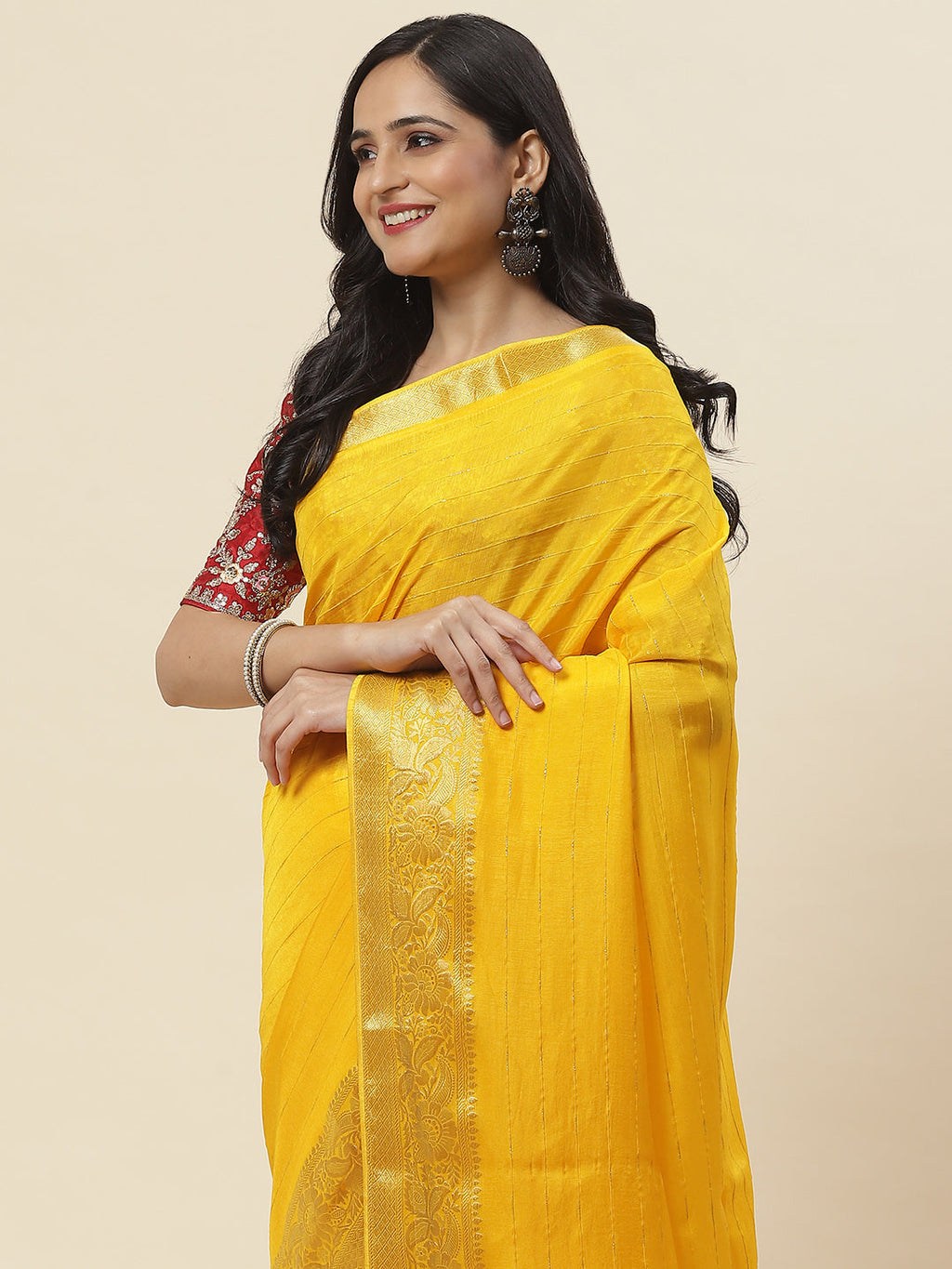 Embroidered Handloom Saree