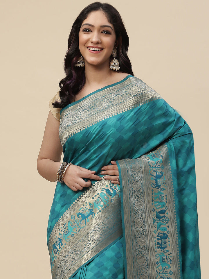 Zari Border Handloom Woven Saree