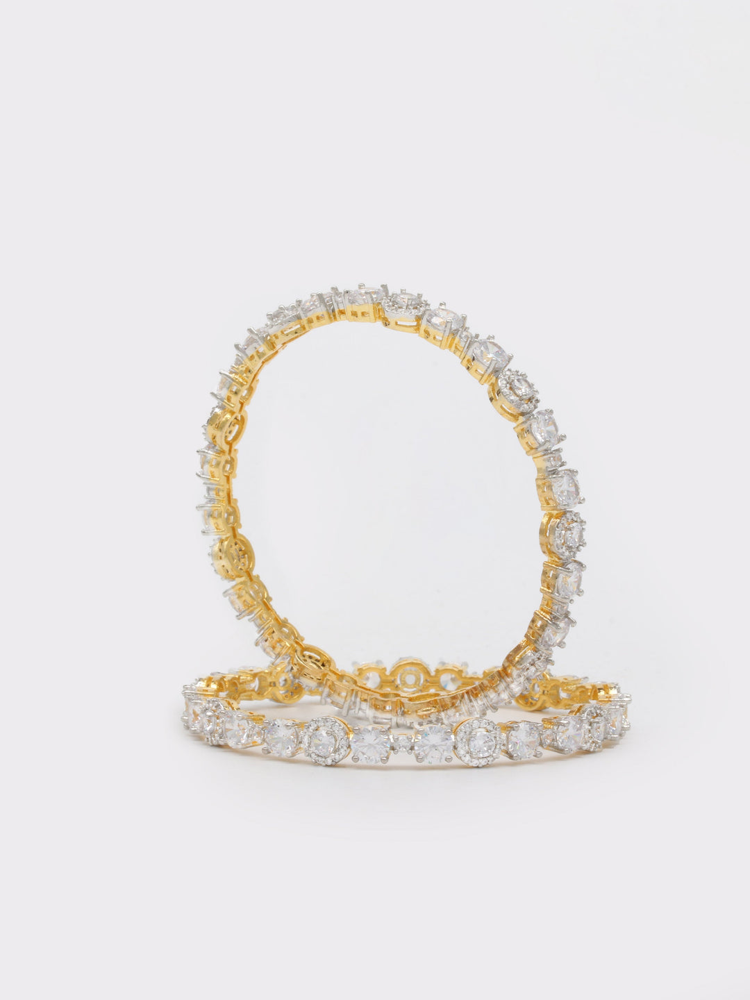 Golden &amp; White Bangle Set