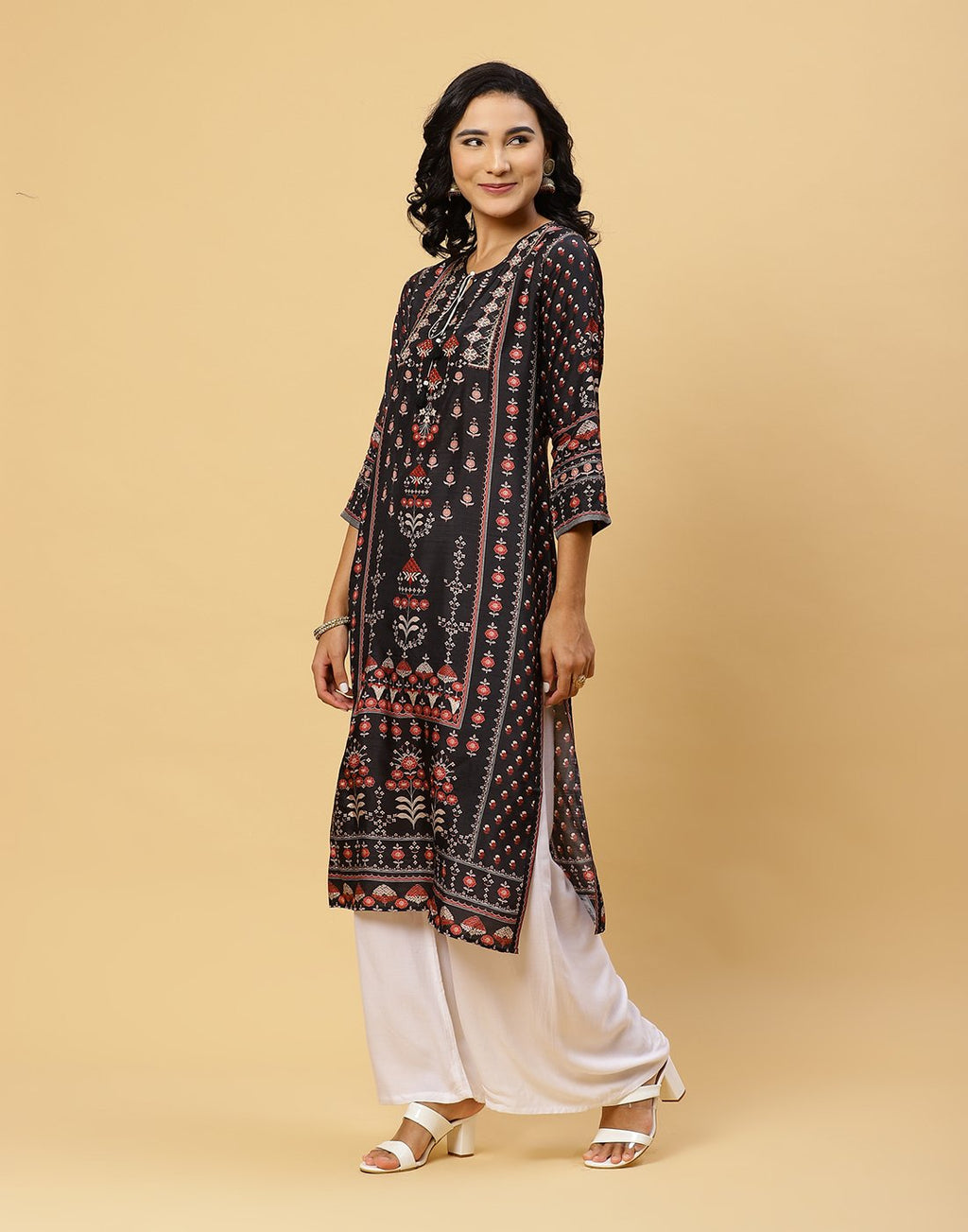 Printed Cotton Muslin Kurti