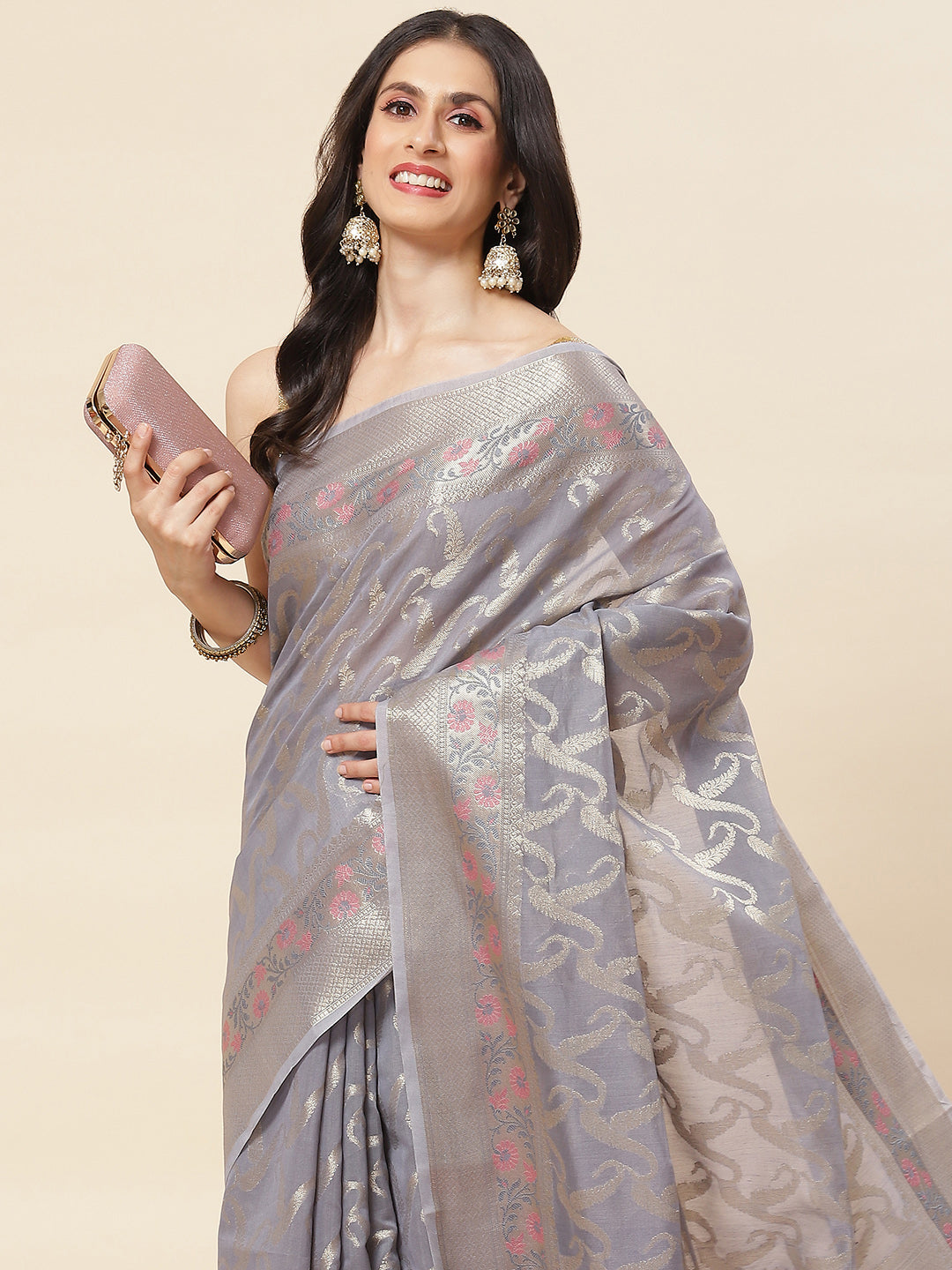 Zari Woven Cotton Saree