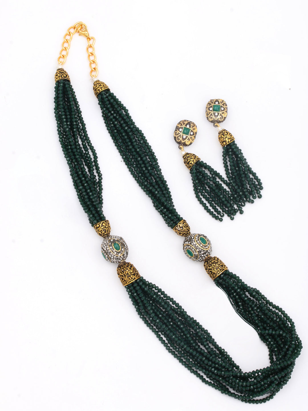 Pearl Necklace Set With Earrings