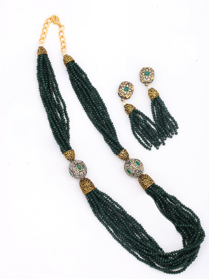 Pearl Necklace Set With Earrings