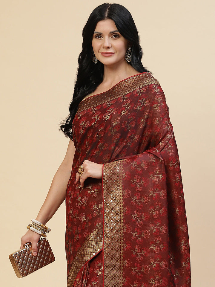 Stone Embroidered Banarasi Saree