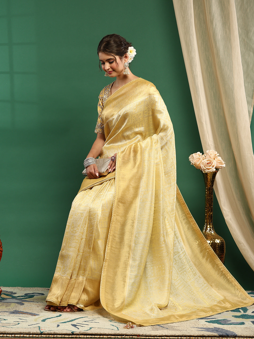 Embroidered Banarasi Saree