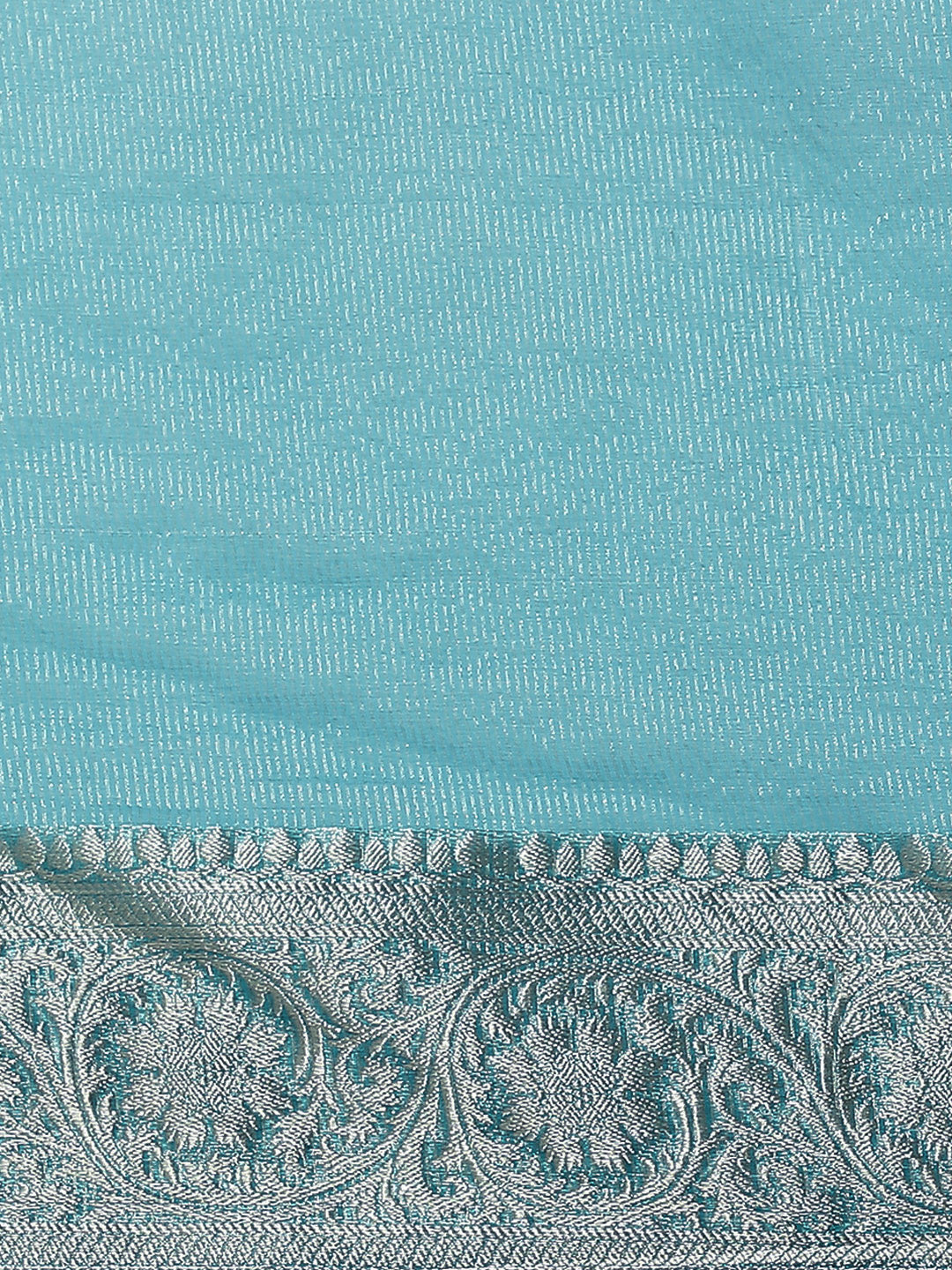 Zari Border Organza Plain Saree