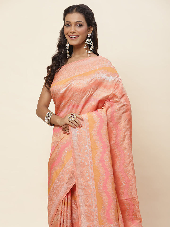 Zari Jaal Woven Handloom Saree