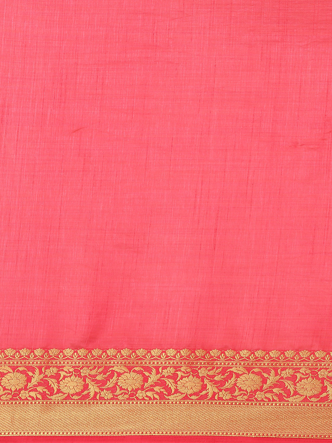 Plain Art Handloom Saree with  Zari Border
