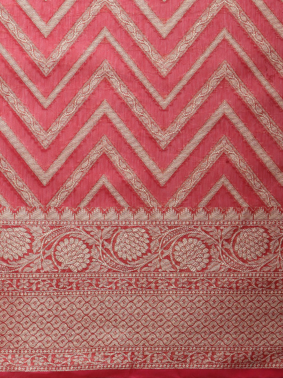 Zari Jaal Cotton Woven Saree