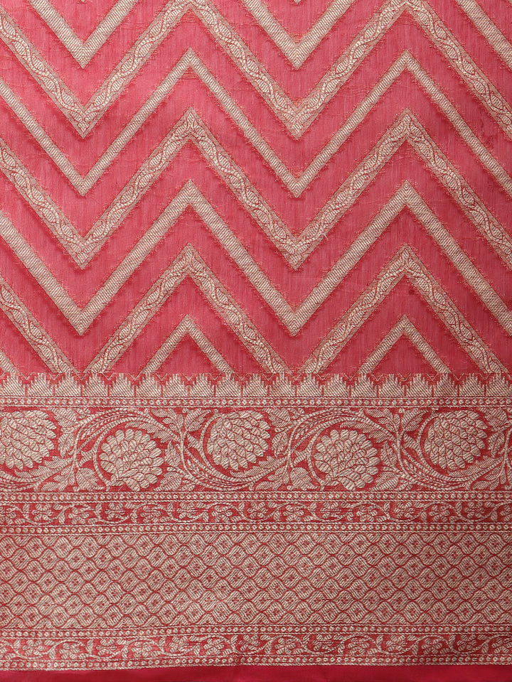 Zari Jaal Cotton Woven Saree