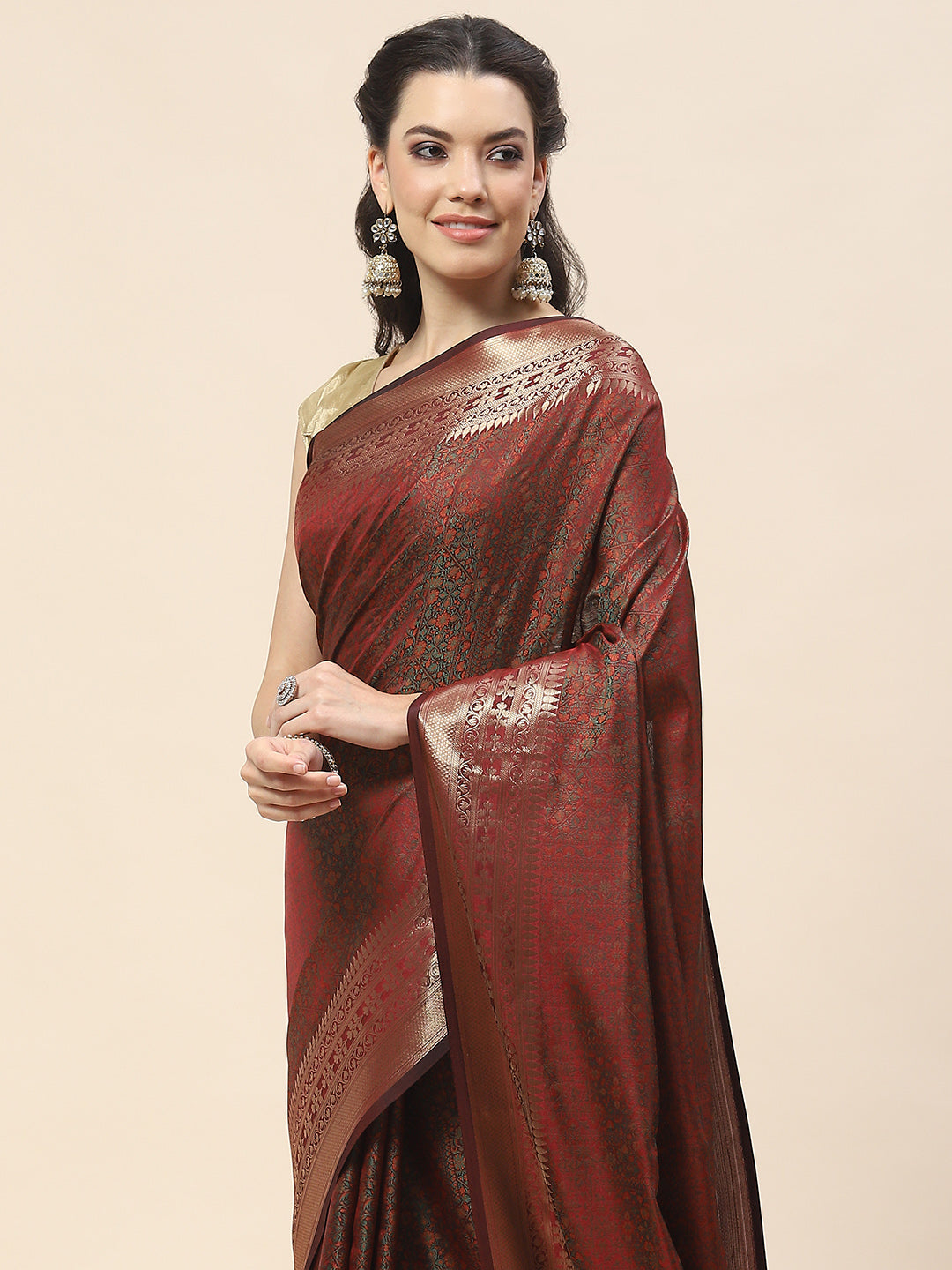 Zari Border Woven Cotton Saree