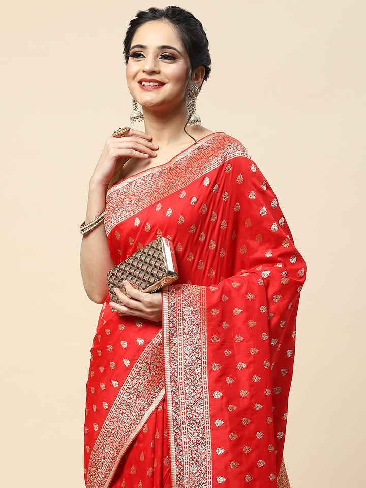 Swarovski Embroidered Banarasi Handloom Saree
