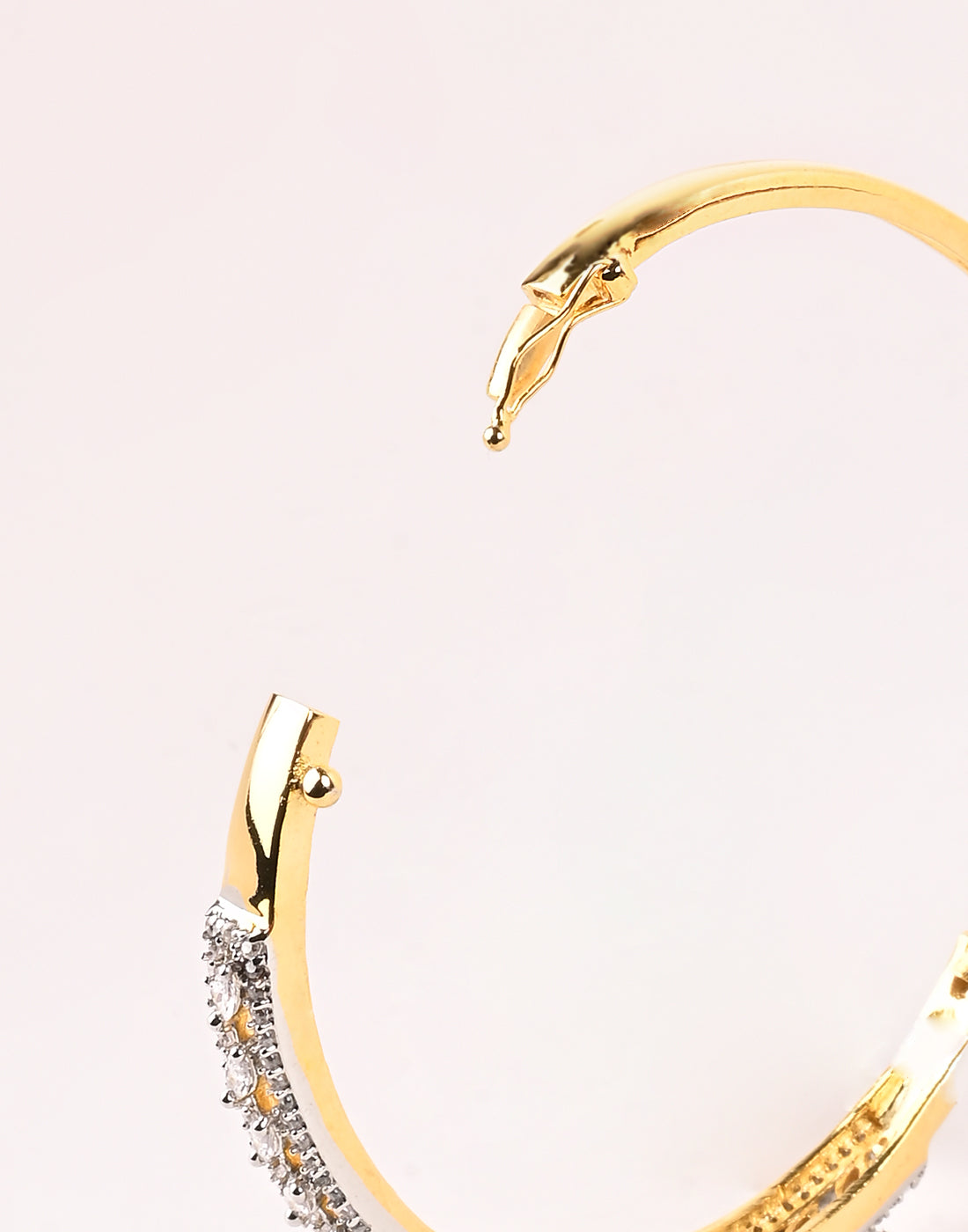 Gold Plated Bracelet Embellished With Diamond Stone