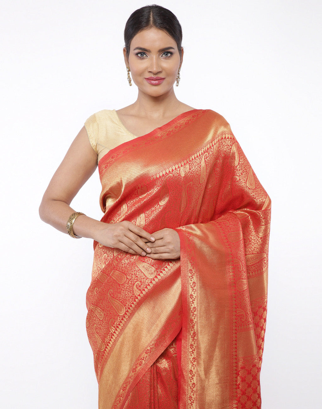 MBZ Meena Bazaar-Art Handloom Woven Saree