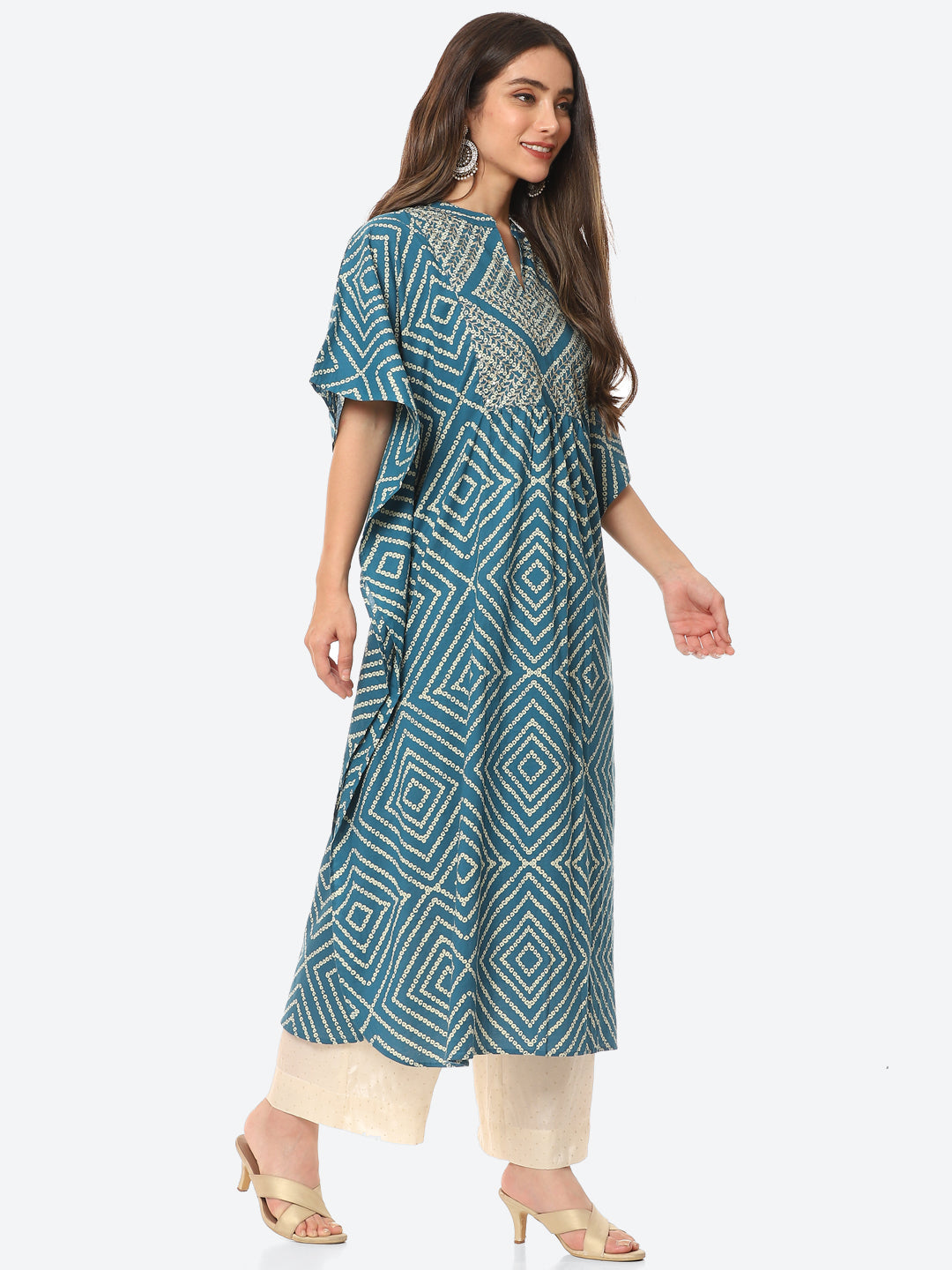 Printed Cotton Kaftan Kurta