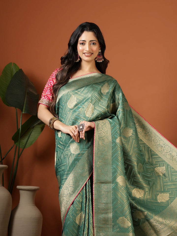Embroidered Banarasi Saree